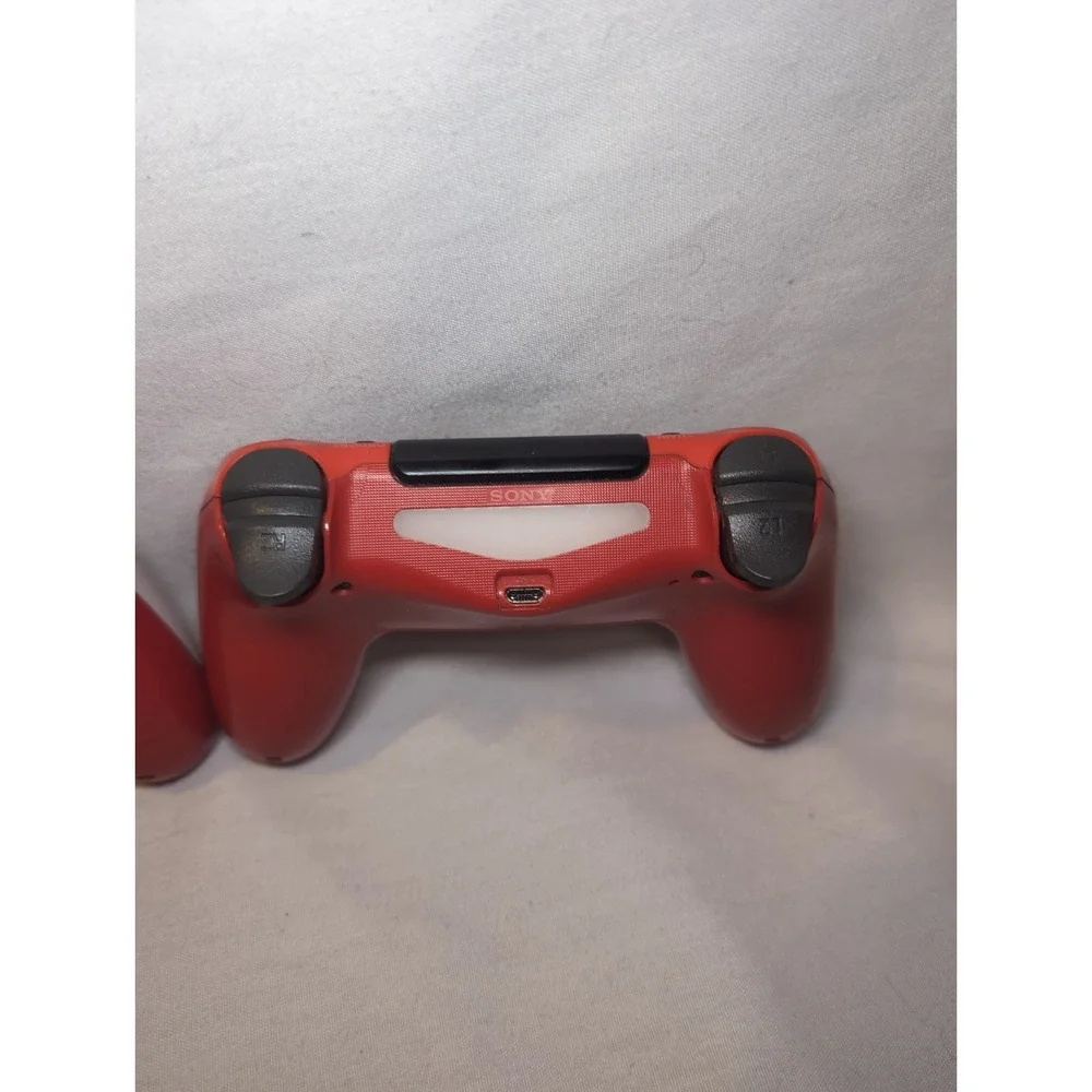 2x Sony PlayStation 4 PS4 Dual Shock 4 Wireless Controller - Red & White WORKS